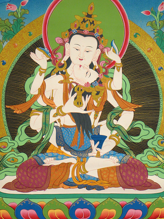 Vajrasattva with consort, broc - Tibet Shop - []